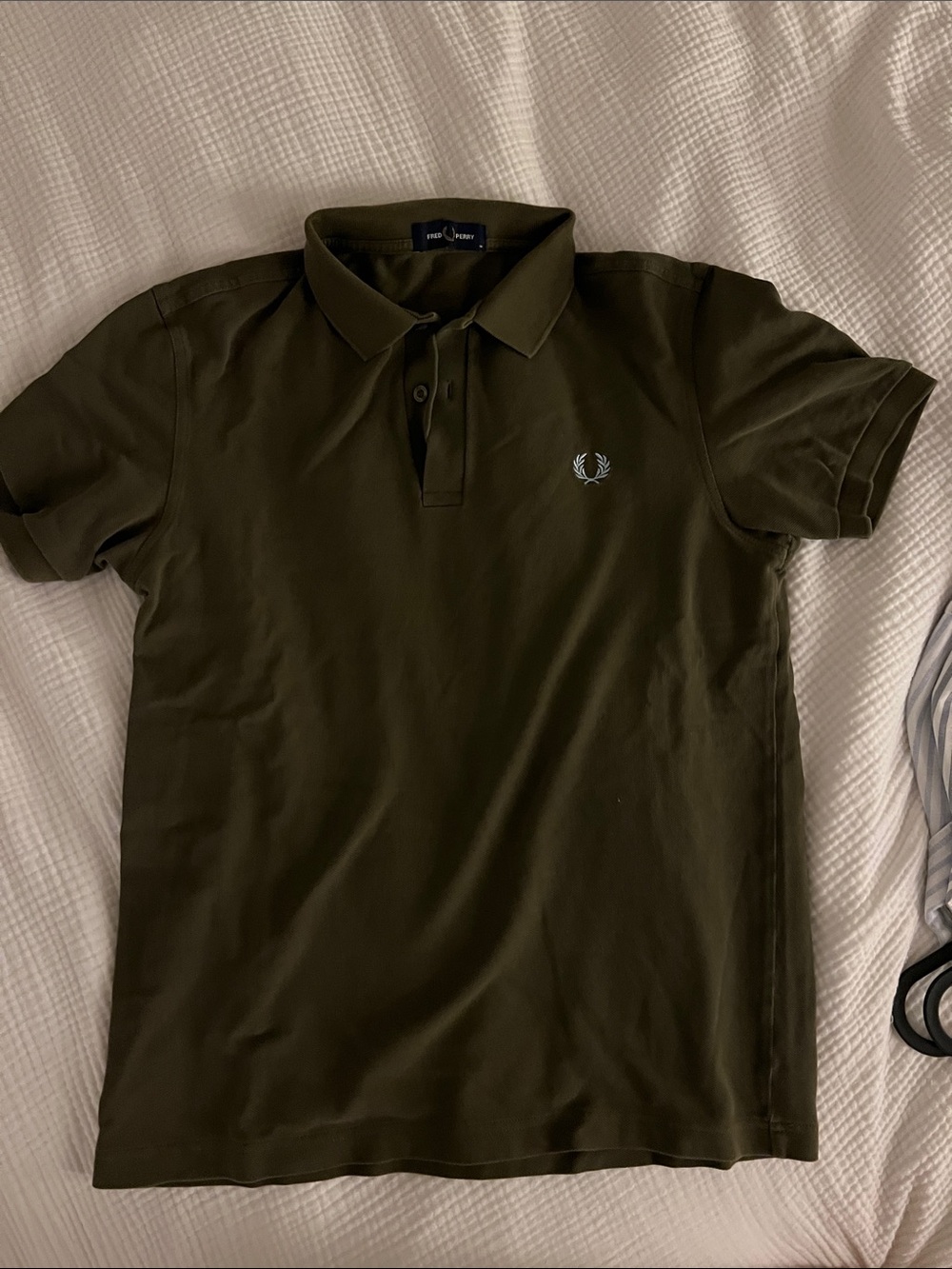Fred Perry Olive Green Short-Sleeve Polo